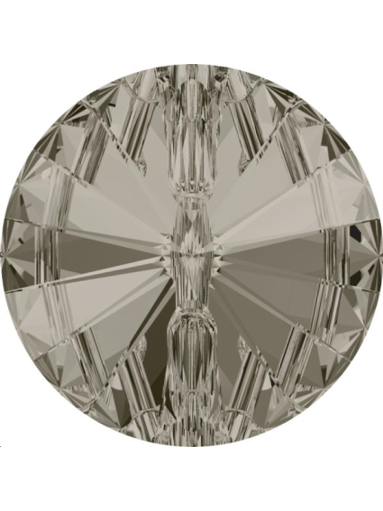 bouton rond 12mm crystal satin