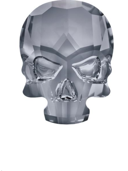 Skull flat back 14x10,5mm