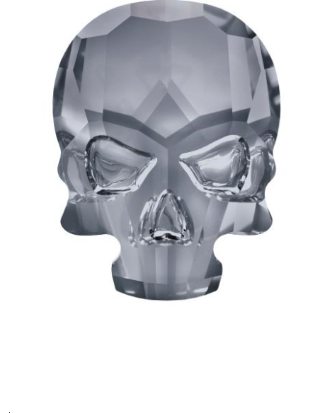 Skull flat back 14x10,5mm