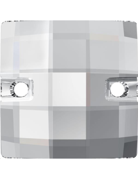 pierre à coudre carrée 12mm crystal