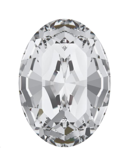 Cabochon oval 10X8mm Crystal f