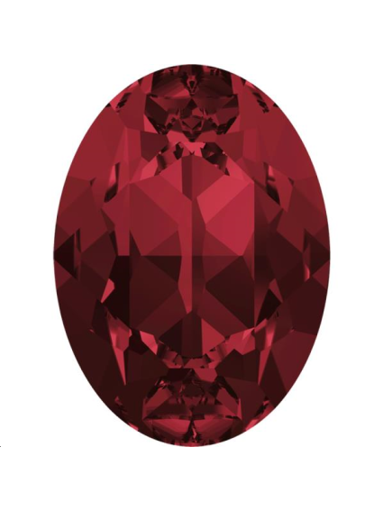 Cabochon18X13mm Siam foiled