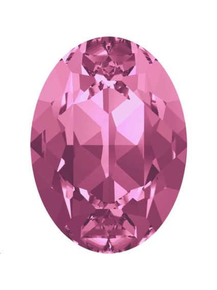 Cabochon 18X13mm Rose foiled