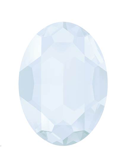 Cabochon 30x22mm Cr powder blue uf