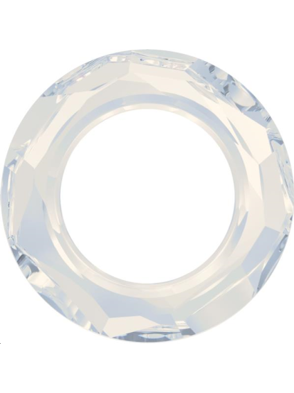 Cosmic ring 20mm white opal