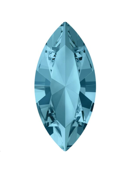 Navette 10X5mm Aquamarine foiled