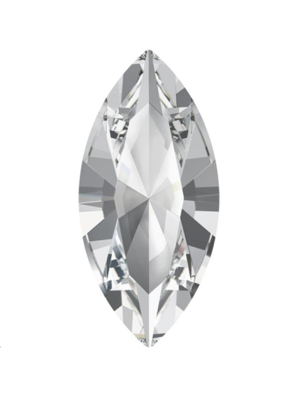 Navette 10X5 Crystal foiled