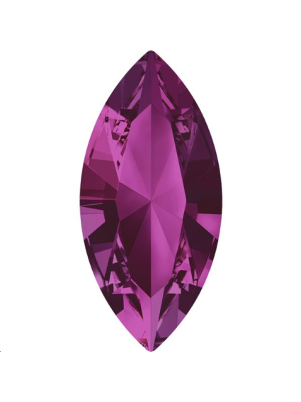 Navette 10X5 Fuchsia foiled