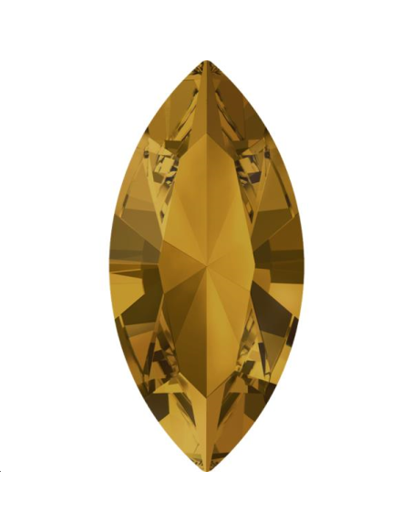 Navette 10X5 Topaz foiled