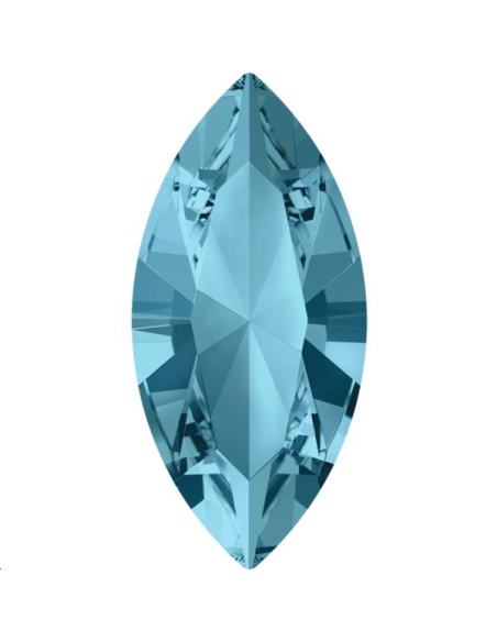 Navette 15X7mm Aquamarine foiled Navette 15X7mm Aquamarine foiled