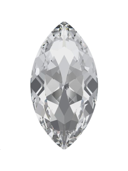 Cabochon navette 32x17mm crystal f