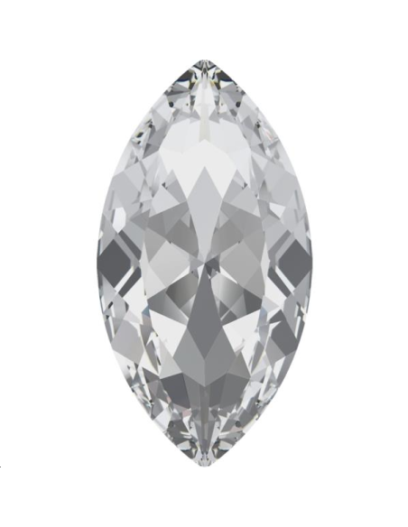 Cabochon navette 32x17mm crystal f Cabochon navette 32x17mm crystal f