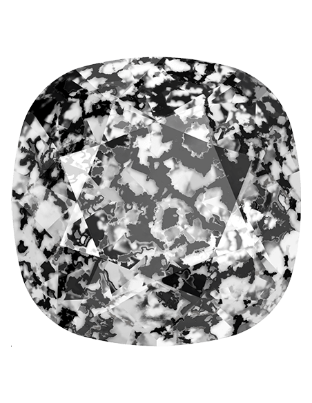 Cabochon carré 10mm cr black patina