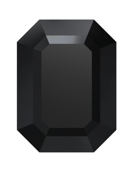 Rectange 18X13mm Jet unfoiled