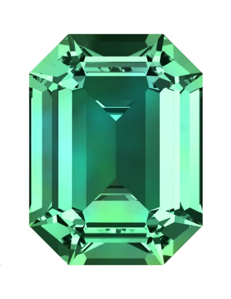 Rectangle 18X13mm Emerald foiled