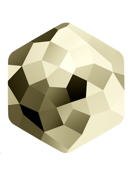 Fantasy hexagon 7,8x8,7mm crystal