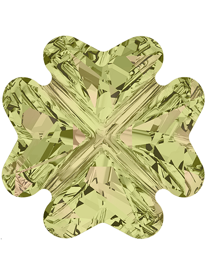 Clover 23mm crystal luminous green