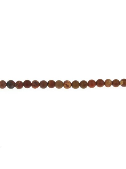 Jaspe landscape 3-4mm  Les perles rondes 4mm en lot- 1