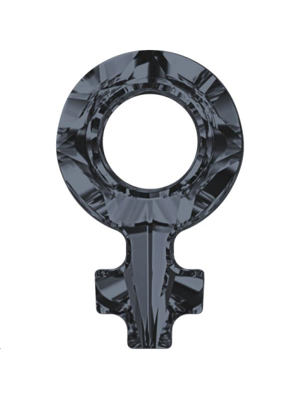 Female symbol 18x11,5mm Cr si night