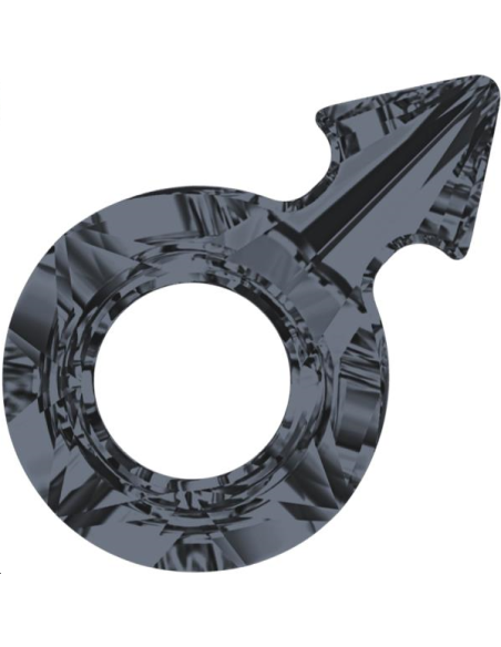 Male symbol 18x11,5mm Cr si  night