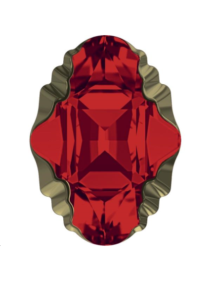 Oval tribe19x14mm l siam met l gold