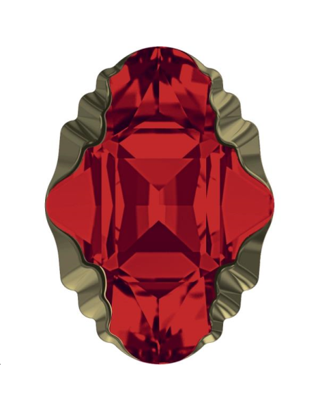 Oval tribe19x14mm l siam met l gold