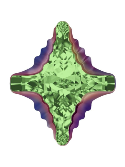 Rhombus tribe19x17mm peridot green