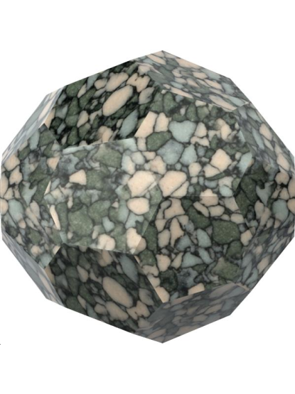ronde 10mm marbled seagreen