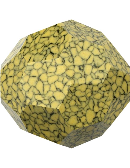 ronde  10mm marbled yellow