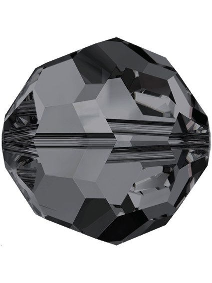 ronde 3mm crystal silver night