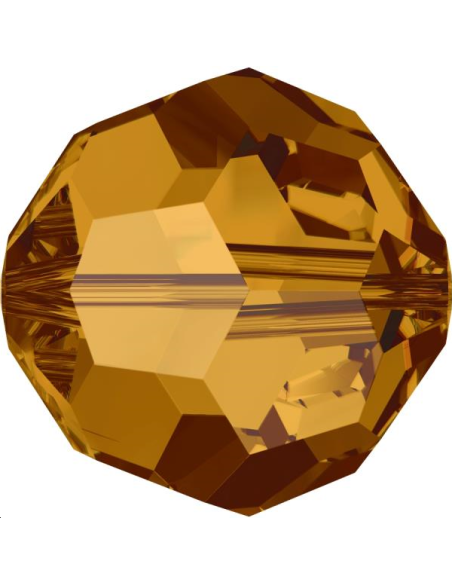 ronde 4mm crystal copper