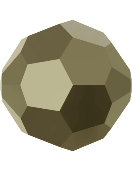 ronde 4mm cr metallic light gold 2x