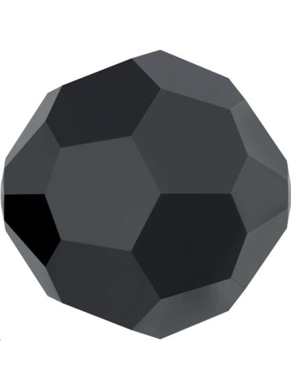 ronde 4mm jet hematite 2X