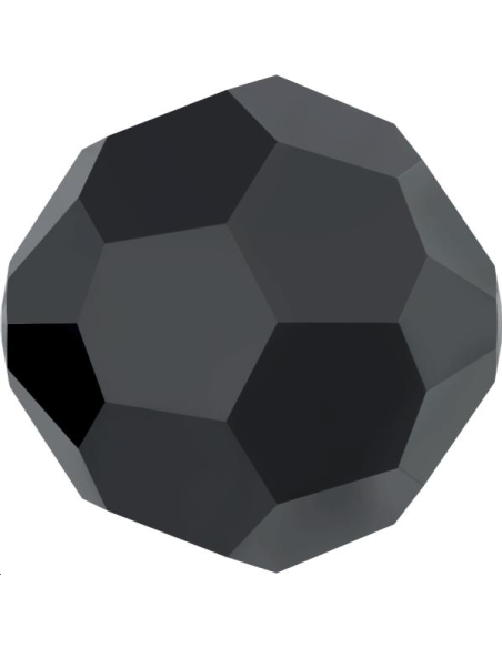 ronde 4mm jet hematite 2X