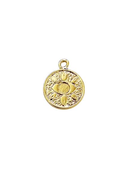 Pendentif rond décor œil