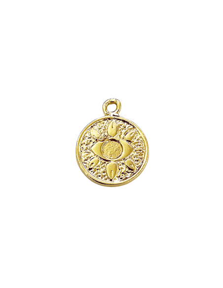 Pendentif rond décor œil