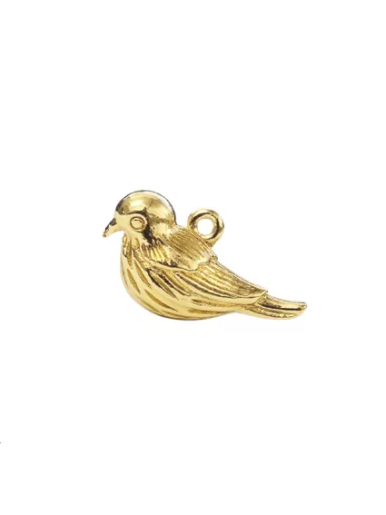Pendentif oiseau 20x12mm doré