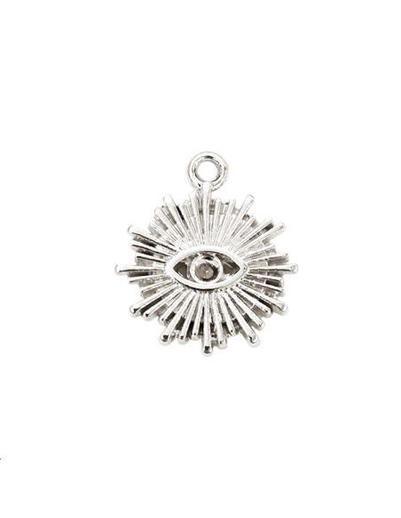 Pendentif oeil rayon porte strass