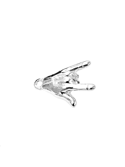 Pendentif main rock'n'roll