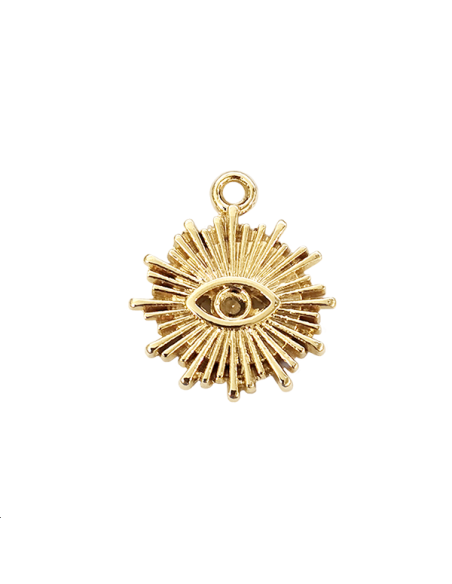 Pendentif oeil rayon porte strass Pendentif oeil rayon porte strass