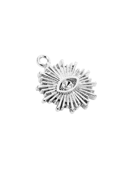 Pendentif oeil rayon porte strass
