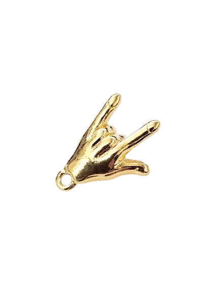 Pendentif main rock'n'roll 2