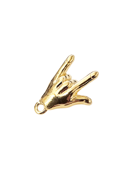 Pendentif main rock'n'roll