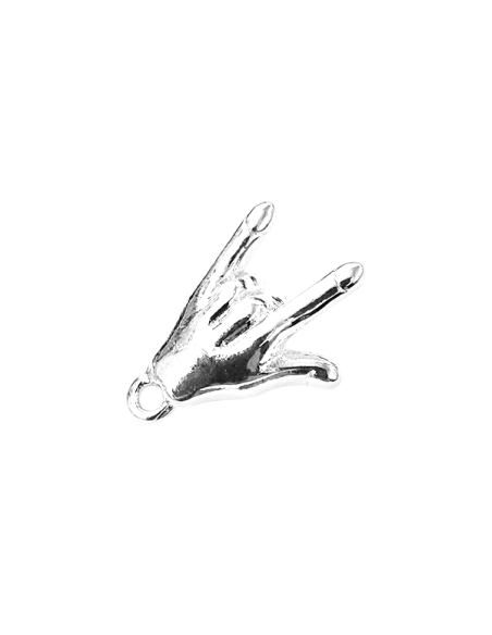 Pendentif main rock'n'roll