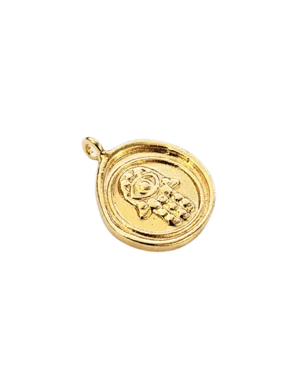 Pendentif rond décor main de fatma 2