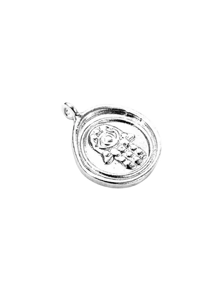 Pendentif rond décor main de fatma 2