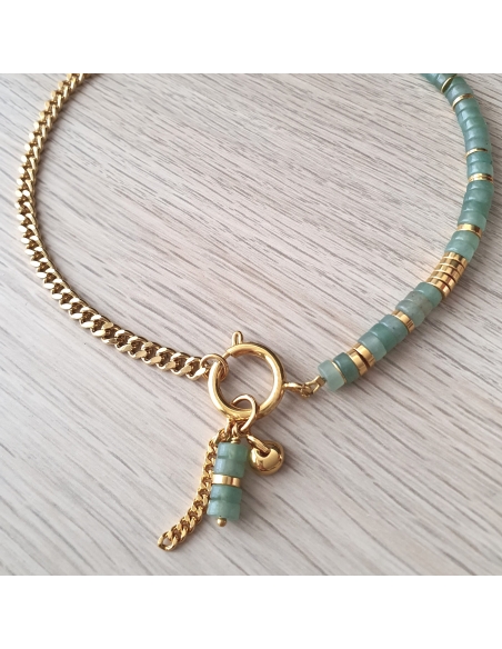 Bijou en aventurine verte Atelier DIY Pearl Access - Marseille