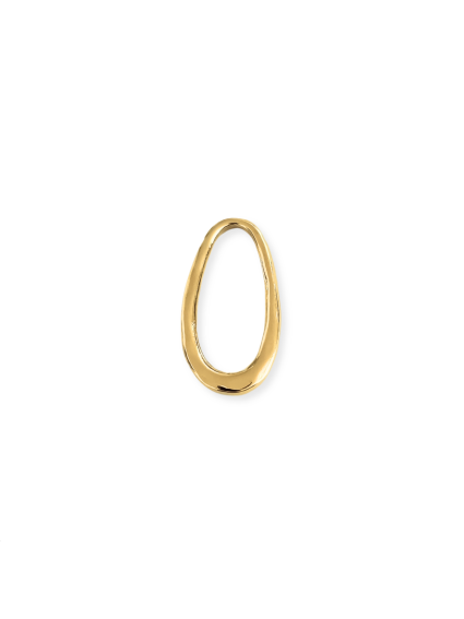 Anneau goutte irrégulière 29x14mm