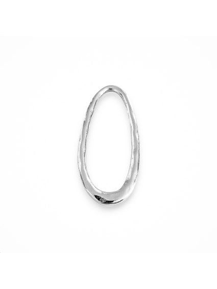 Anneau goutte irrégulière 48x21mm