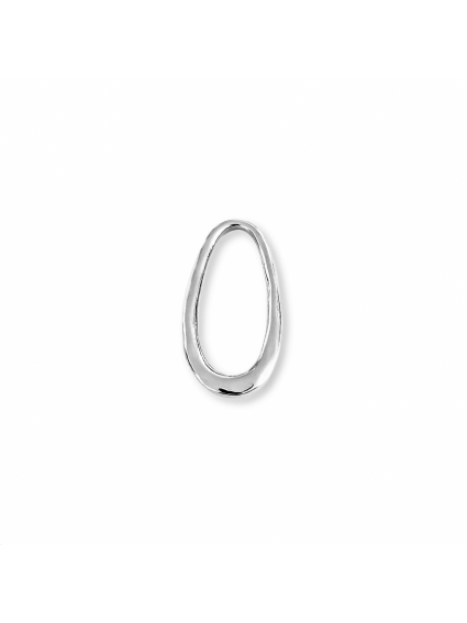 Anneau goutte irrégulière 29x14mm
